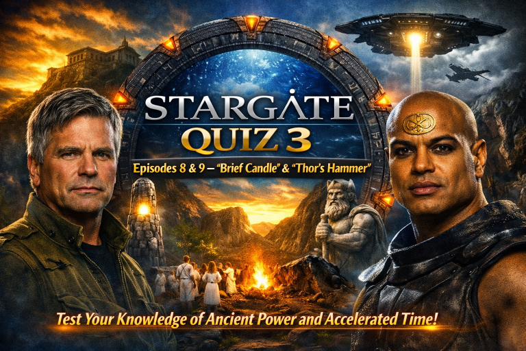 Step through the gate and test your knowledge of two unforgettable missions from Stargate SG‑1 Season 1. In “Brief Candle,” Colonel O’Neill faces the cruel twist of accelerated aging on Argos, while “Thor’s Hammer” reveals the ancient power of the Asgard and the moral choices that define SG‑1’s loyalty.