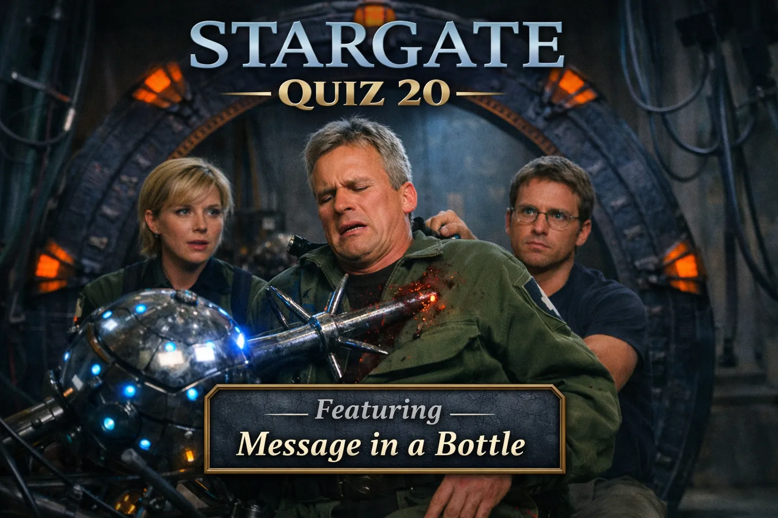 Test your Stargate SG‑1 knowledge with Quiz 20, based on Season 2 Episode 7 “Message in a Bottle.” Explore the tense encounter between SG‑1 and a mysterious alien organism that traps Colonel O’Neill. Challenge your memory of pivotal moments, scientific discoveries, and survival decisions inside Stargate Command.