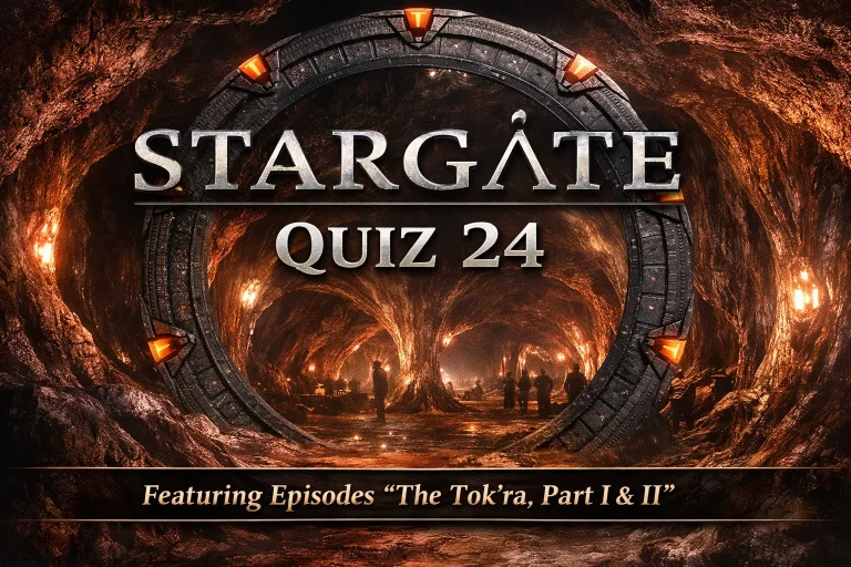 Test your Stargate SG‑1 knowledge with Quiz 24, featuring Season 2 episodes “The Tok’ra Part I & II.” Explore the alliance between Earth and the Tok’ra, Jacob Carter’s transformation, and hidden betrayals. Challenge fans with lore‑accurate questions from this pivotal two‑part story arc.