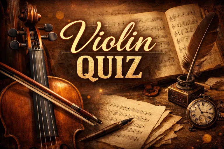 Test your violin mastery with this cinematic quiz on technique, history, and legendary makers. From Stradivari’s craftsmanship to Vivaldi’s timeless concertos, challenge your musical knowledge and earn the golden Pass Award. Perfect for musicians, students, and enthusiasts seeking to refine their violin expertise and celebrate classical artistry.