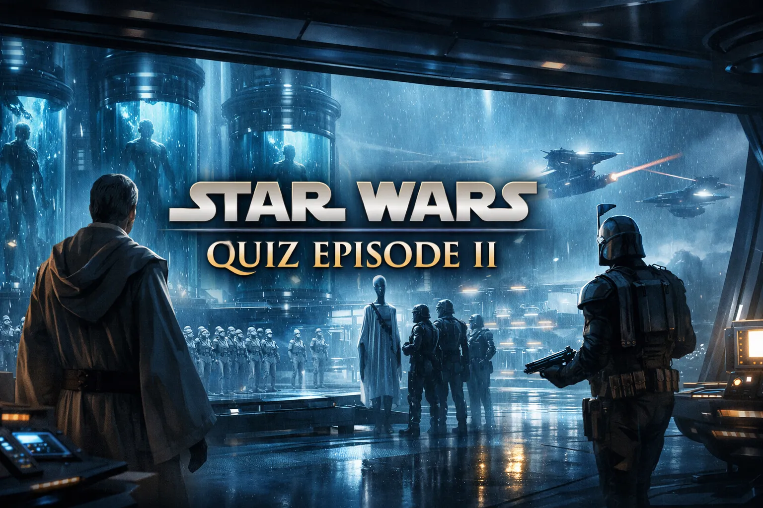 Test your knowledge of Star Wars: Episode II – Attack of the Clones! Explore Kamino’s cloning mystery, Count Dooku’s secret recruitment, and the epic Geonosis battle. Perfect for fans who love Jedi lore, galactic politics, and cinematic duels. Take the quiz and prove your mastery of the prequel saga.